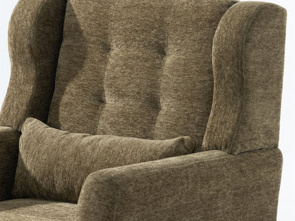 Modern Accent Chair, Arm Chairs For Living Room, Upholstered Mordern Armchair, Comfy Soft Padded Lounge Chair In Small Space, Bedroom, With Pillow, Solid Wood Leg