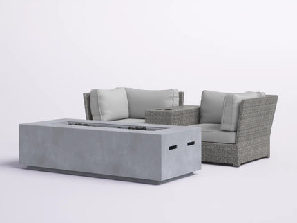 Outdoor Elegance Conversation Set With Fire Pit