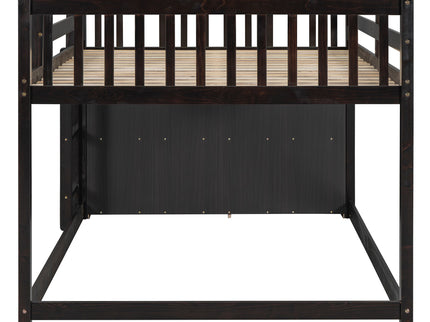 Bunk Bed With 4 Drawers And 3 Shelves