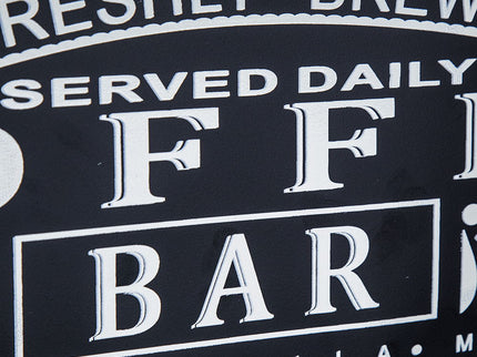 Floating Coffee Bar Shelf With Coffee Pod Holder, Hooks And Storage Shelf - Black