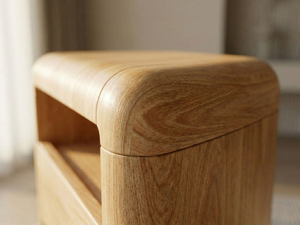 Nightstand With 2 Drawers And Shelves