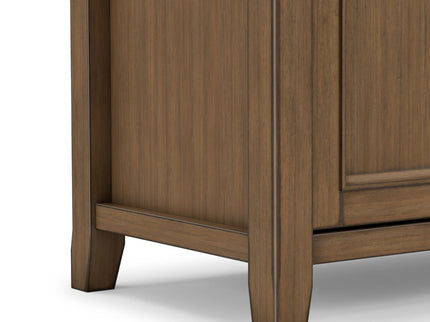 Amherst - TV Media Stand - Rustic Natural Aged Brown