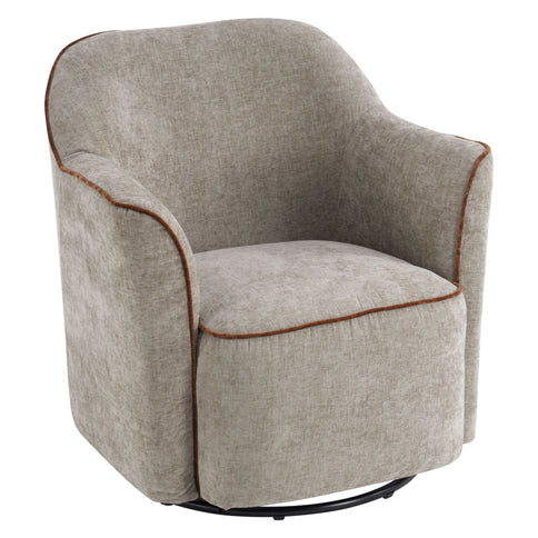 360° Swivel Accent Chair With Flared Arms