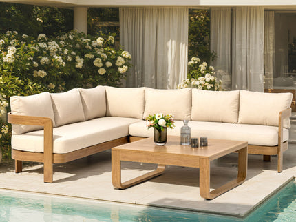 Outdoor Patio Sectional Sofa Set - Oak
