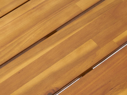 Huckleberry - Acacia Wood Outdoor Dining Table With Plant Hanger - Teak