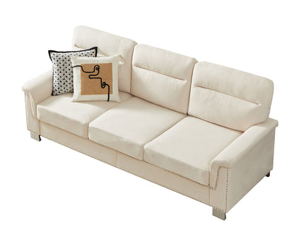 3 Seater Elegant Stationary Sofa