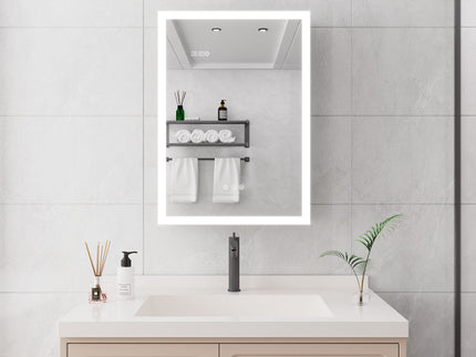 Bathroom Medicine Cabinet With Lights, LED Medicine Cabinet With Mirror, Lighted Medicine Cabinet With Defogger