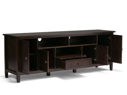 Warm Shaker - TV Media Stand Handcrafted - Tobacco Brown
