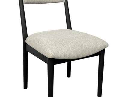 Comfortable Upholstery Cresent Chair (Set of 2) - Peppercorn