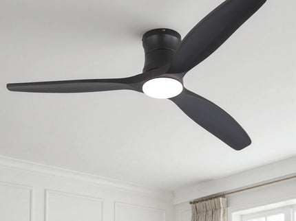 52" Ceiling Fan With Light, Dimmable DC Reversible Motor, 3 Blades