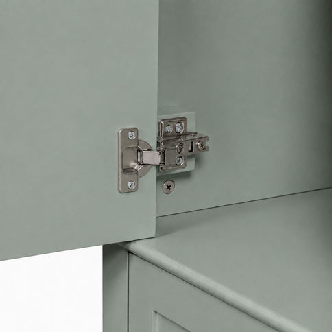 Bathroom Vanity With Sink, Soft Closing Door And Drawers - Light Green
