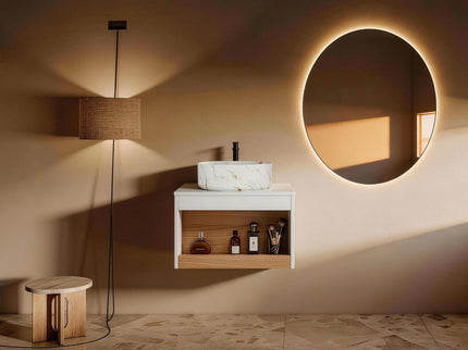 Floating Bathroom Vanity With Vessel Sink