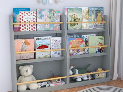 3 Tier Book Shelf, Compact Storage For Bedrooms