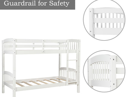 Solid Construction Bunk Bed With Ladder