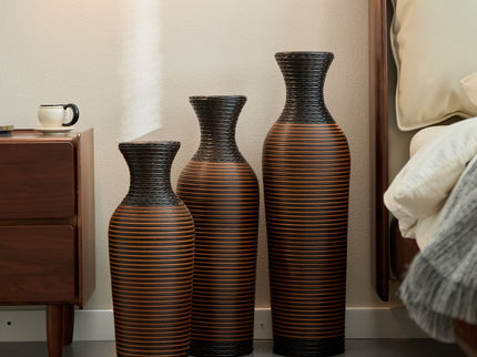 Classic And Neat Floor Vase, High Independent Flower Stand (Set of 3)