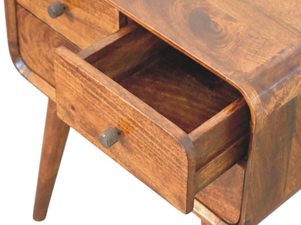 Avora - 3 Drawer Nightstand - Brown