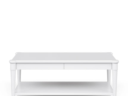 Cocktail Table With Two Storage Drawers And Casters