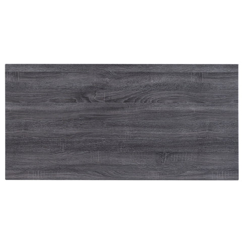 Rectangular Writing Desk, Compact Size For Home Office - Gray