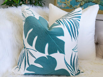 Autumn Vibes Leaf Accent Pillow