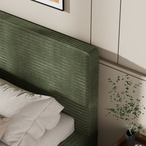 Airframe - Upholstered Bed Frame, Cloud Soft Headboard