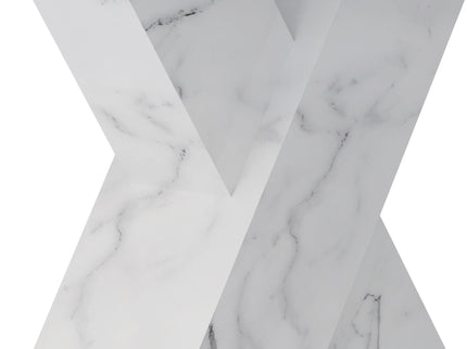 Modern Rectangle Dining Table With Stretchable TopAnd X Shape Legs