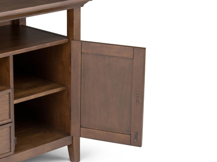 Redmond - Tall TV Media Stand - Rustic Natural Aged Brown