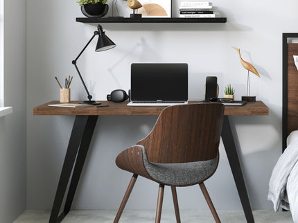 Lowry - Flat Top Desk - Rustic Natural Aged Brown