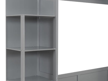 Murphy Wall Bed With LED Lights, Shelves And Drawers