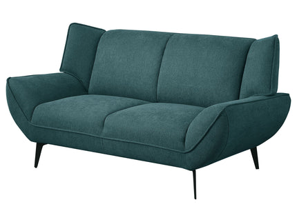 Logan - Flared Arm Loveseat Lounge Sofa - Teal Blue