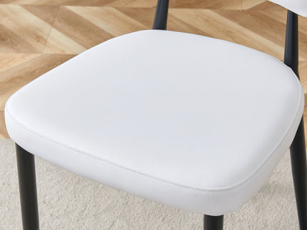 Minimalist Ergonomic Dining Chair With Curved Backres (Set of 4)