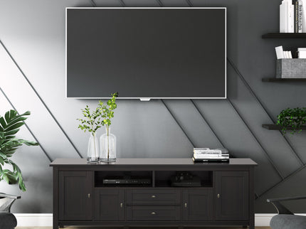Warm Shaker - TV Media Stand - Hickory Brown