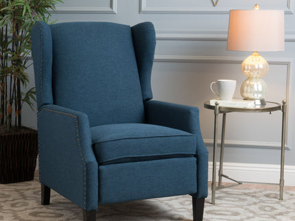 Westeros Wing Back Fabric Upholstered Recliner