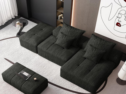 Modern Oversized Diy Combination Modular Sectional Sofa With Pillows