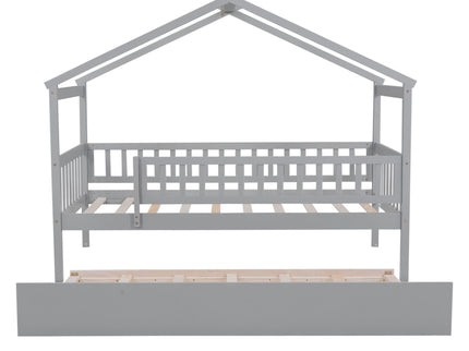 Creativity House Bed With Twin Size Trundle