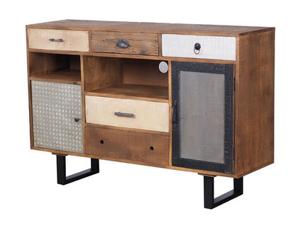 Rustic 2 Drawer Kitchen Island - Multi