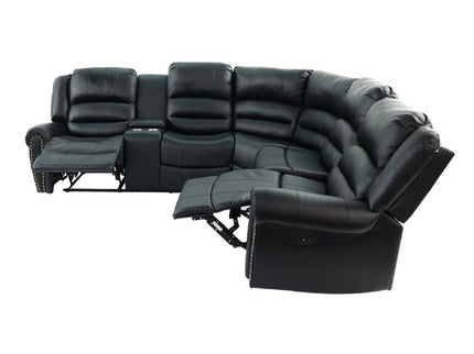Reclining Sectional Sofa With Console