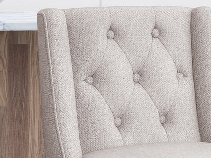 Vienna - Contemporary Fabric Tufted & Wingback Counter Stools (Set of 2)