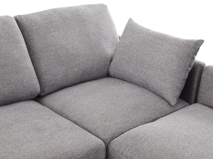 Sectional Sofa Modular U-Shaped With Ottoman & USB Ports