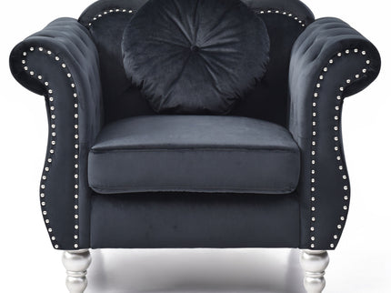 Chic Transitional Flared Arm Chair
