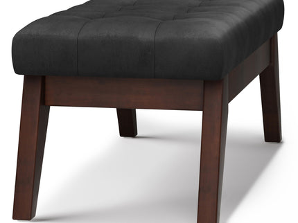 Draper - Upholstered Mid Century Tufted Ottoman Bench