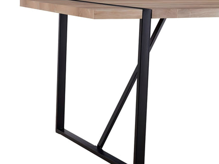 Modern Dining Table With Metal Legs For 4 - 6 Person