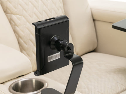 270 Degree Swivel Power Recliner With Tray Table, Phone Holder, Cup Holder, USB Port
