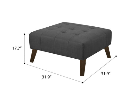 Square Ottoman - Gray