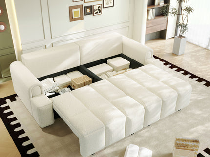 4 Seater Modern Couch With Seats Storage