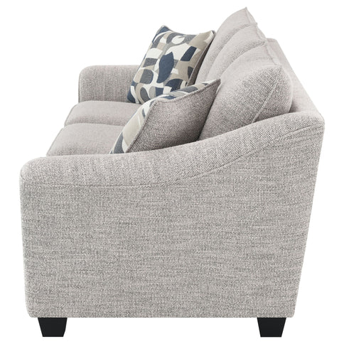 Mingle ] Upholstered Sofa - Light Gray