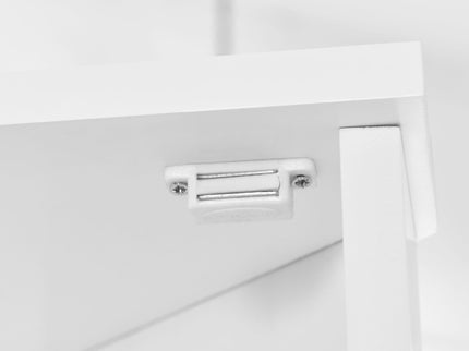 Multi Functional Corner Cabinet With Adjustable Shelves And 2 Doors