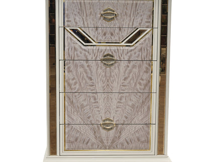 Omari - 5 Drawer Chest - Beige