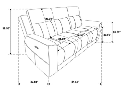 Patrick - Power Reclining Sofa With Dual Recliners