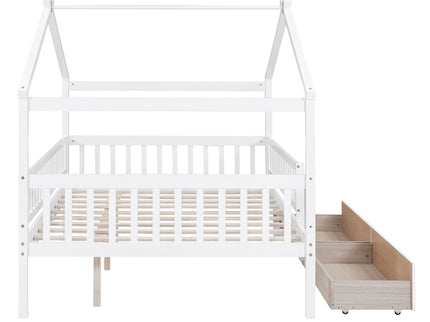 House Bed With 2 Drawers