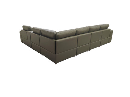 Modular Sectional With Large Square Arms, Custom Configuration